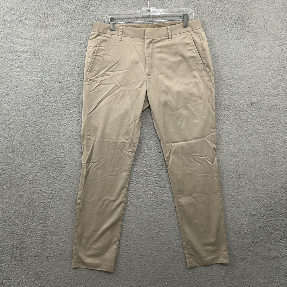 Bonobos‎ Pants Mens 33x32 Khaki Chino Weekday Warrior Slim Fit Wednesday Cotton